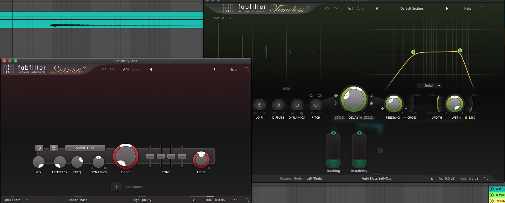 Fabfilter Saturn2 and Timeless 3